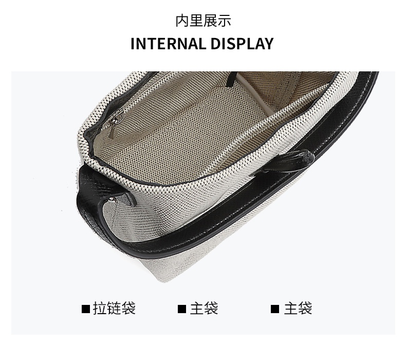 商品[国内直发] Longchamp|珑骧女包ROSEAU ESSENTIAL17 女士牛皮竹节扣单肩包手提包水桶包灰色小号礼物送女友,价格¥2661,第5张图片详细描述