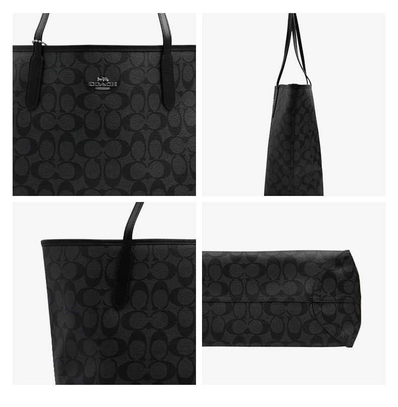 商品Coach| 蔻驰新款女士时尚单肩手提托特包多色 冰川白,价格¥1661,第21张图片详细描述
