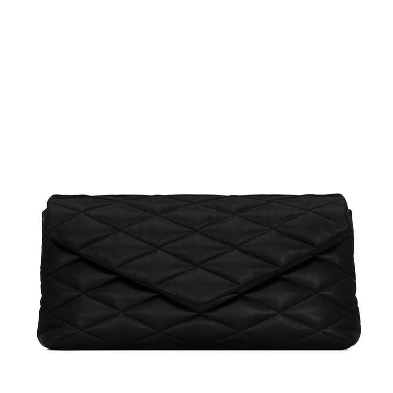 商品Yves Saint Laurent|SAINT LAURENT PARIS/圣罗兰 YSL 春夏新款 SADE系列 女士小羊皮磁性按扣ysl饰物手拿包,价格¥11112,第4张图片详细描述