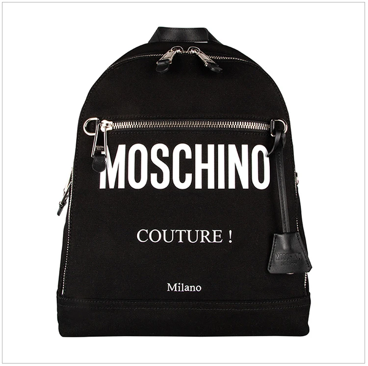商品[国内直发] Moschino|Moschino 莫斯奇诺 男士黑色双肩包 Z1A7606-8203-1555,价格¥3688,第4张图片详细描述