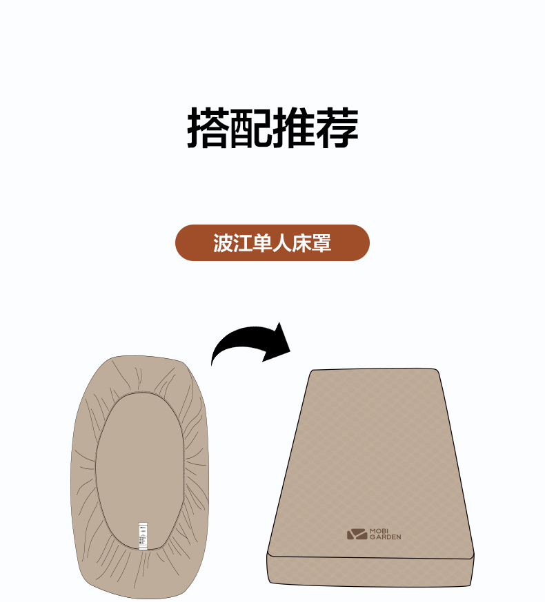 商品[国内直发] MobiGarden|精致露营自动充气垫户外便携加厚单双人气垫床防潮垫波江,价格¥465,第18张图片详细描述