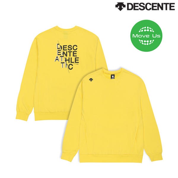 商品DESCENTE|【享贝家】DESCENTE 迪桑特[MOVE US]纯色休闲卫衣男女同款黄色SM313UHT87（现采购商品，下单后12天内发货）,价格¥472,第3张图片详细描述