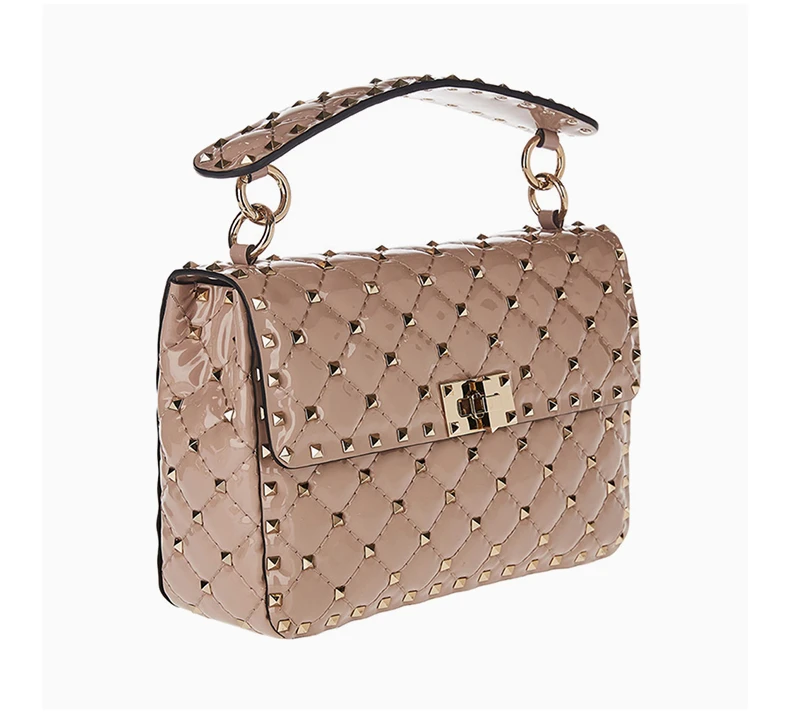 商品[国内直发] Valentino|Valentino 华伦天奴 裸色漆皮女士链条包 RW2B0122-VNE-P45,价格¥13172,第5张图片详细描述