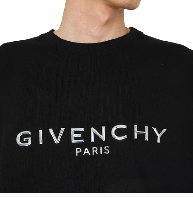 商品[国内直发] Givenchy|Givenchy 纪梵希 男士黑色印花运动衫 BMJ06S30AF-001,价格¥6028,第8张图片详细描述