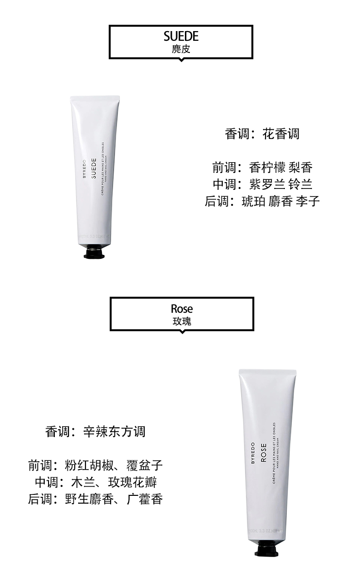 商品BYREDO|BYREDO/百瑞德 滋润护手霜全系列30-100ml  多款可选 滋润护手留香,价格¥286,第4张图片详细描述