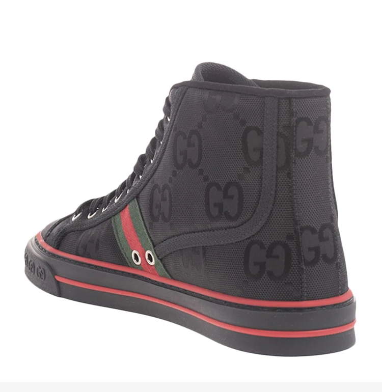 商品[国内直发] Gucci|GUCCI 男士黑色高帮运动鞋 628717-H9H80-1074,价格¥8078,第6张图片详细描述