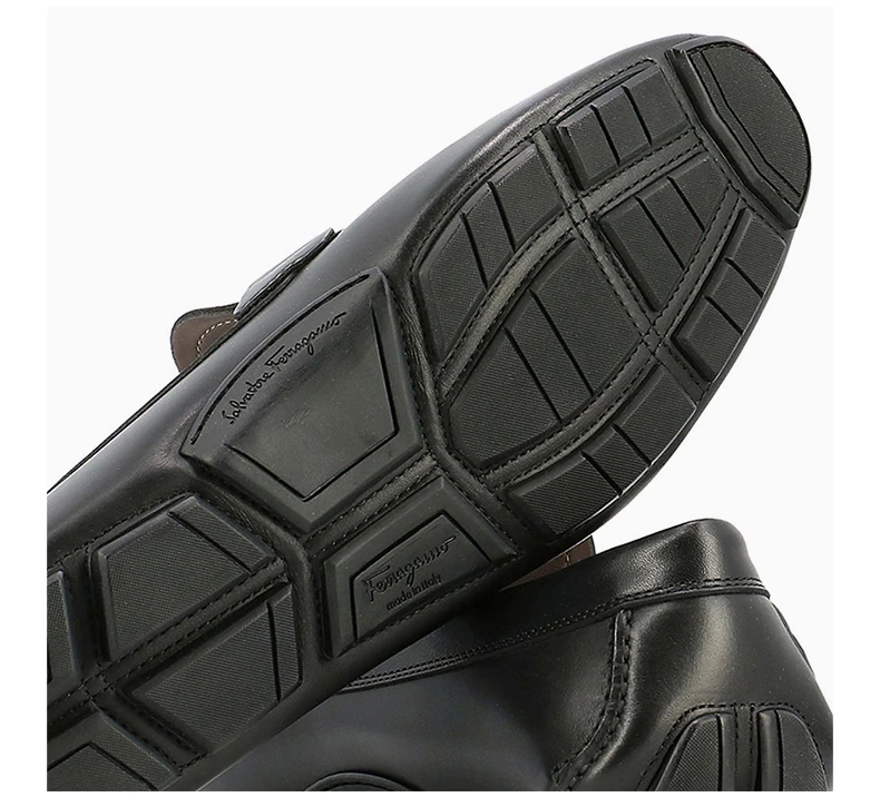 商品Salvatore Ferragamo|SALVATORE FERRAGAMO 男士黑色牛津鞋 02-0144-741584,价格¥3934,第8张图片详细描述