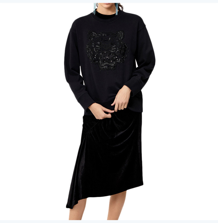 商品Kenzo|Kenzo 高田贤三 女士黑色棉质卫衣 F862SW7414XV-99,价格¥1918,第16张图片详细描述