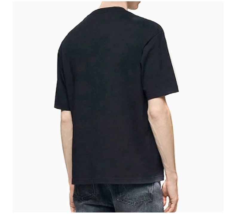 商品Balenciaga|BALENCIAGA 男士黑色棉短袖T恤 641614-TJV76-1000,价格¥2216,第6张图片详细描述