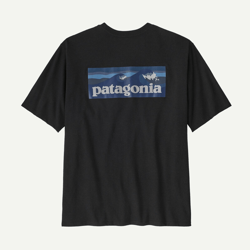 商品Patagonia|PATAGONIA 男士墨黑色棉/涤纶短袖T恤,价格¥446,第2张图片详细描述