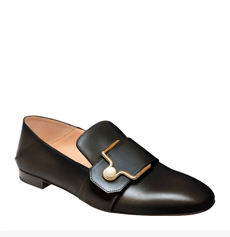 商品Bally|Bally 巴利 黑色女士皮鞋 6225919,价格¥2352,第5张图片详细描述