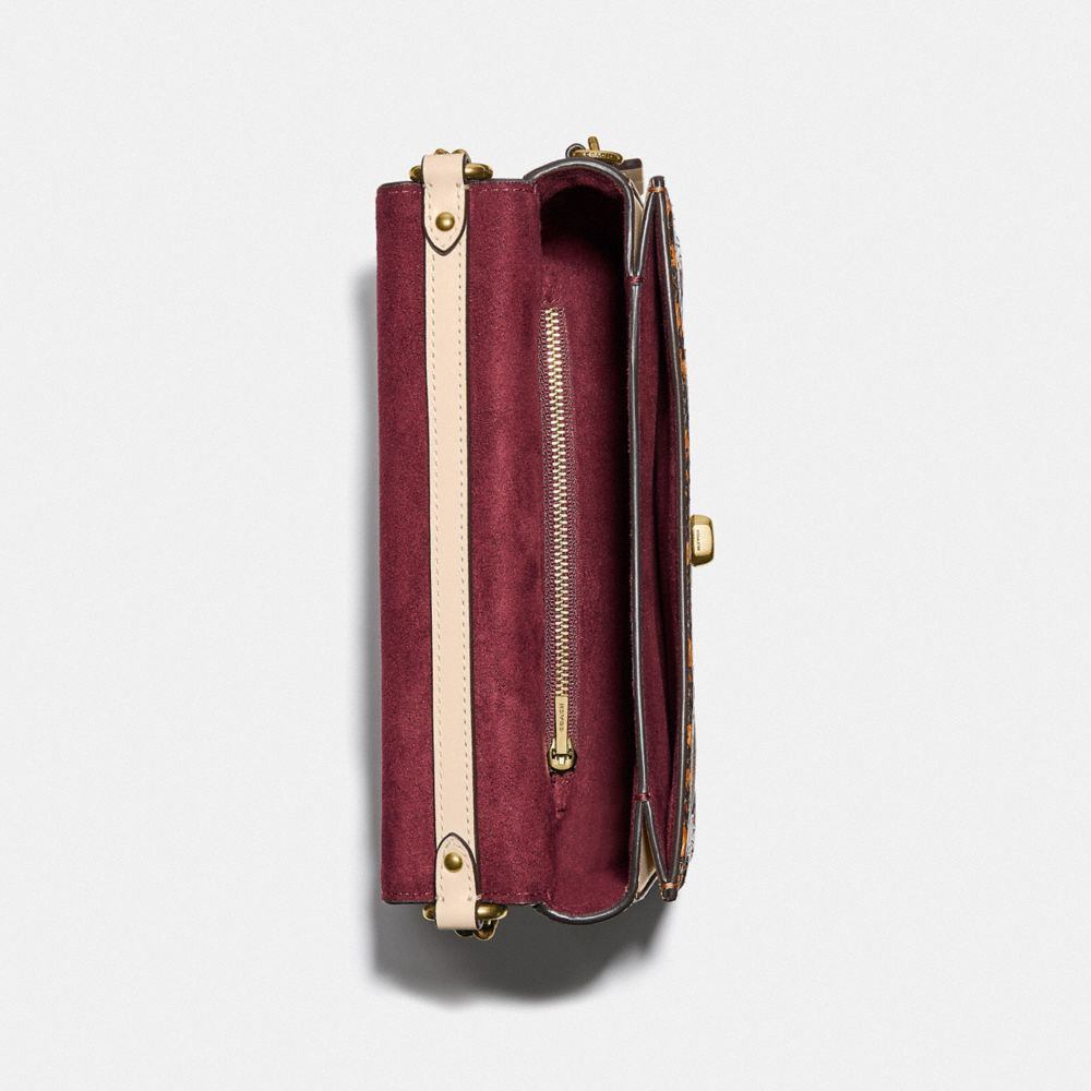 商品[国内直发] Coach|COACH新款蔻驰女包专柜款Hutton撞色个性蛇皮单肩斜挎包棕色送女友礼物89068 B4PVR,价格¥2641,第14张图片详细描述