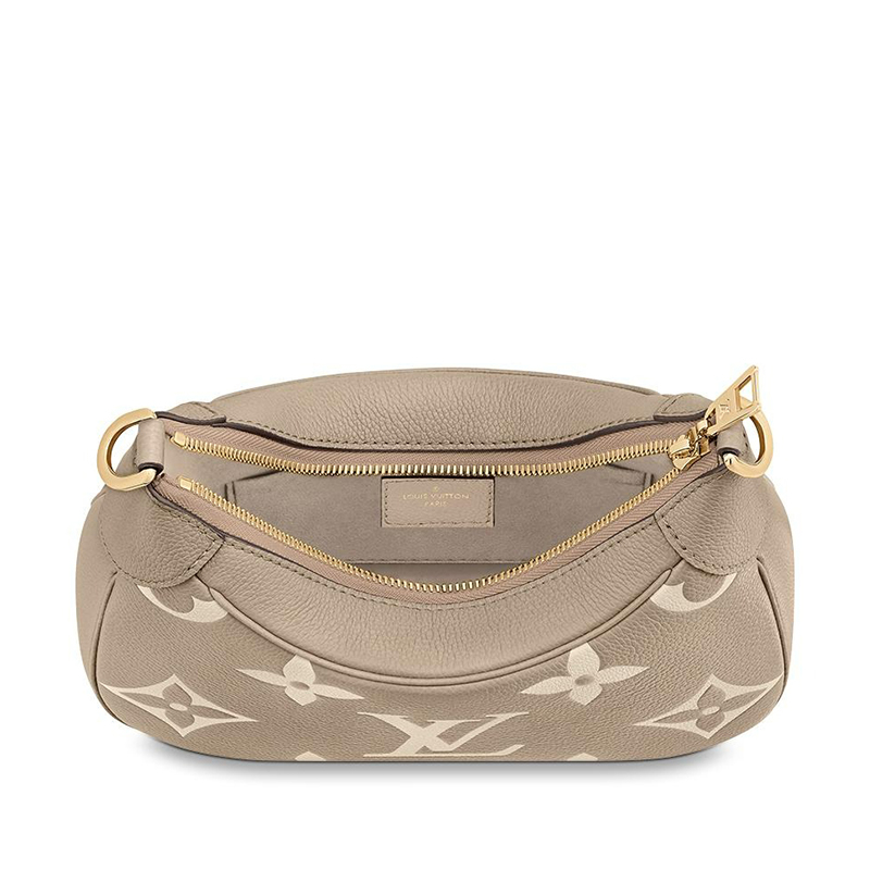 商品Louis Vuitton|【预售十天】Louis Vuitton/路易威登 BAGATELLE系列 女士鸽子灰米色老花皮革金扣配可拆卸肩带单肩斜跨手提法棍包M46112,价格¥18242,第4张图片详细描述