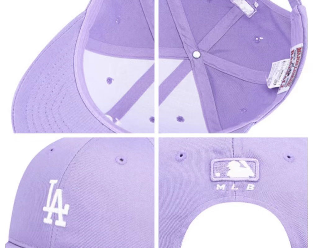 商品MLB|【享贝家】（国内现货）MLB 棒球帽 灰紫色白小LA 男女同款 3ACP7701NK0018-07LDS-FREE G-QD,价格¥165,第4张图片详细描述