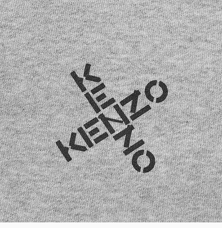 商品Kenzo|Kenzo 高田贤三 男士浅灰色棉质卫衣 FA65SW0014MS-94,价格¥1511,第8张图片详细描述