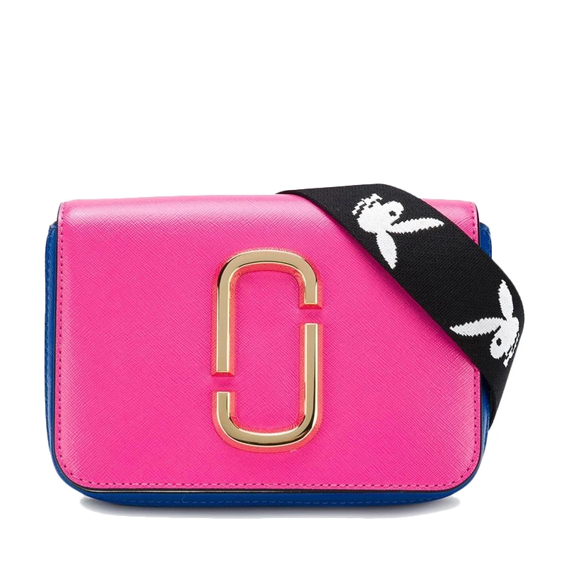 商品[国内直发] Marc Jacobs|MARC JACOBS 马克·雅可布 女士紫色拼多色皮革单肩包斜挎包 M0014102-951,价格¥1038,第3张图片详细描述