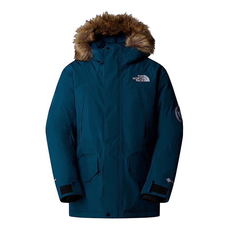 商品The North Face|北面24新款 男士蓝色涤纶可拆卸兜帽羽绒服 NF0A89GS-1NO（两色可选）,价格¥7140,第7张图片详细描述