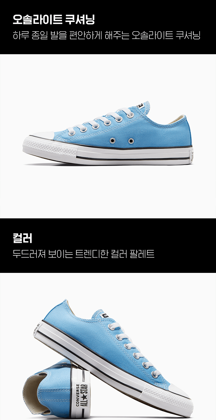 商品Converse|【Brilliant|包邮包税】匡威 CTAS OX 休闲鞋 运动鞋  A04545C LT. BLUE,价格¥366,第5张图片详细描述