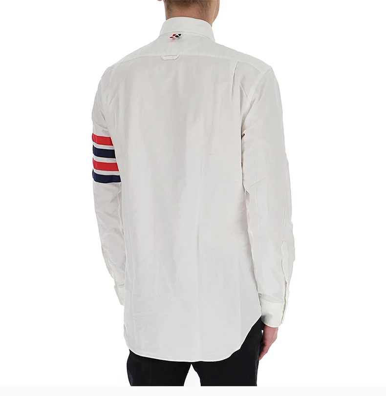 商品Thom Browne|THOM BROWNE 白色男士衬衫 MWL319A-06177-100,价格¥2692,第6张图片详细描述
