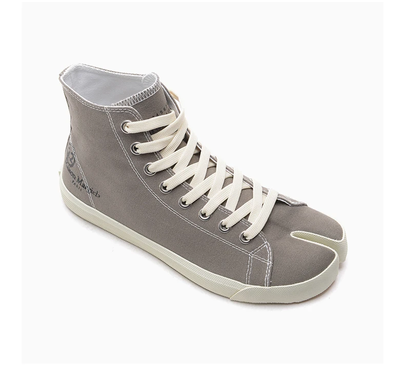 商品MAISON MARGIELA|MAISON MARGIELA 男士灰色帆布高帮运动鞋 S57WS0253-P1875T-8033,价格¥1587,第5张图片详细描述