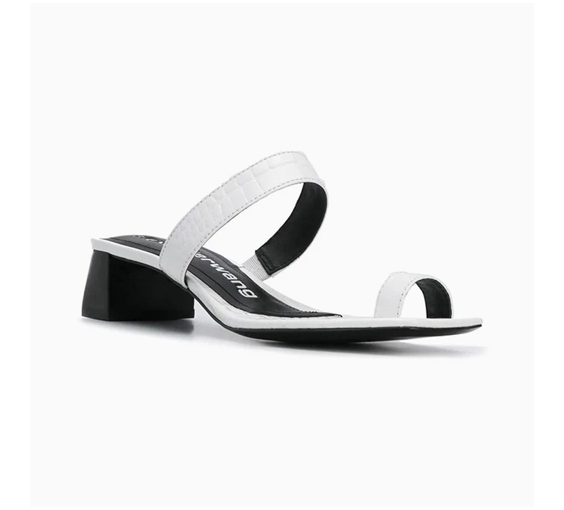 商品Alexander Wang|Alexander Wang 亚历山大·王 女士白色凉鞋 30C120B027-100,价格¥1725,第4张图片详细描述