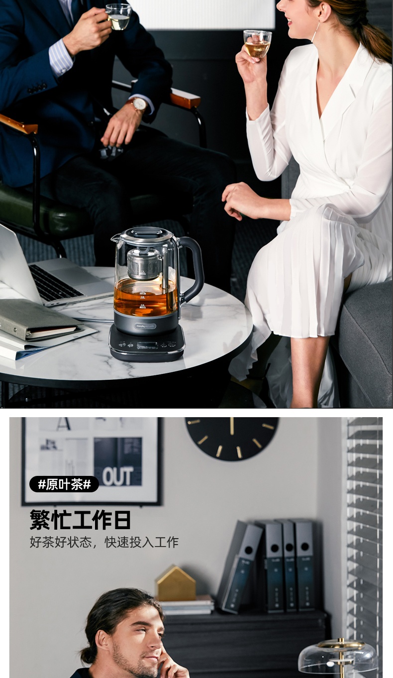 商品Morphy Richards|英国摩飞 煮茶器 MR6088 多功能升降办公室全花茶养生壶,价格¥1161,第12张图片详细描述