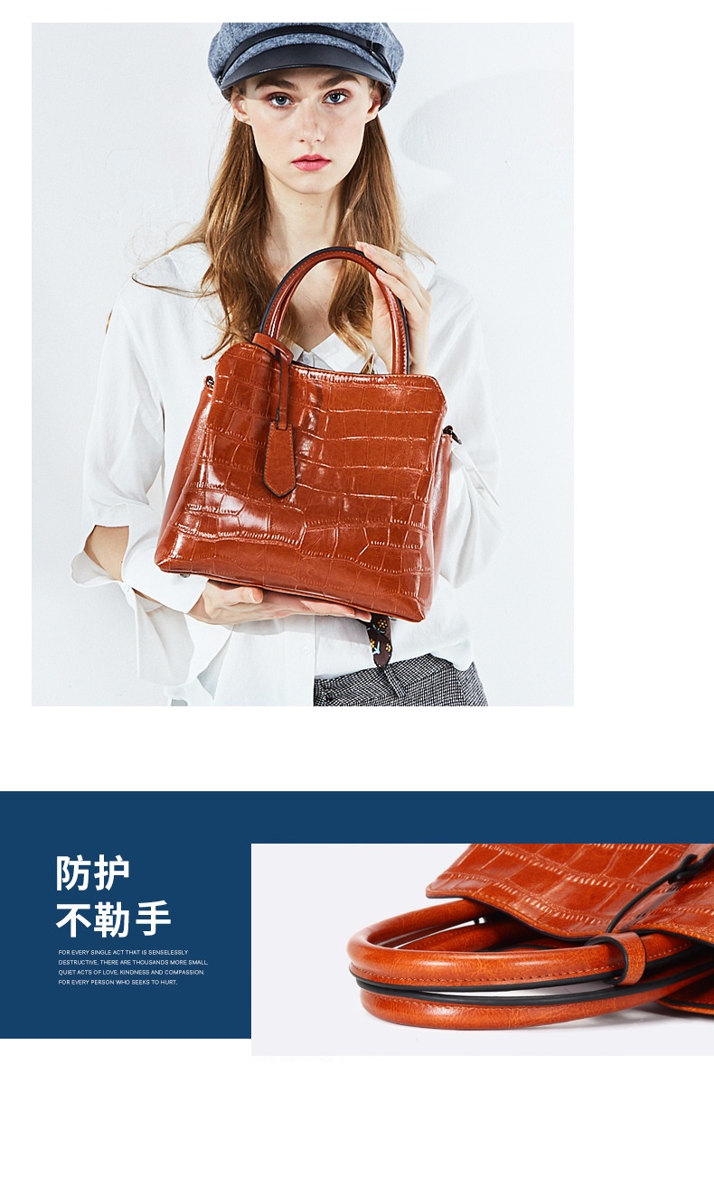 商品[国内直发] GLENVINTEN|格岚云顿包包女2023新款斜挎包时尚简约单肩女士大容量手提包,价格¥510,第6张图片详细描述