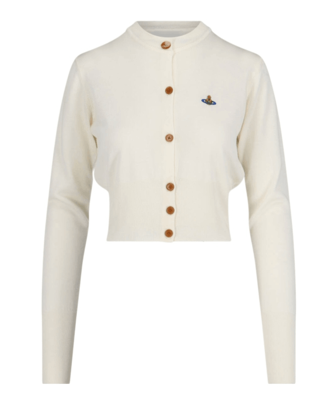 商品Vivienne Westwood|西太后 女士高腰针织开衫（香港仓发货）,价格¥2404,第2张图片详细描述