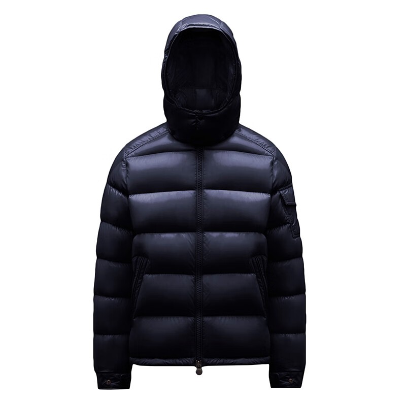 商品Moncler|陈奕迅同款/蒙克莱  MAYA系列 男士午夜蓝色漆面尼龙羽绒服,价格¥11518,第2张图片详细描述