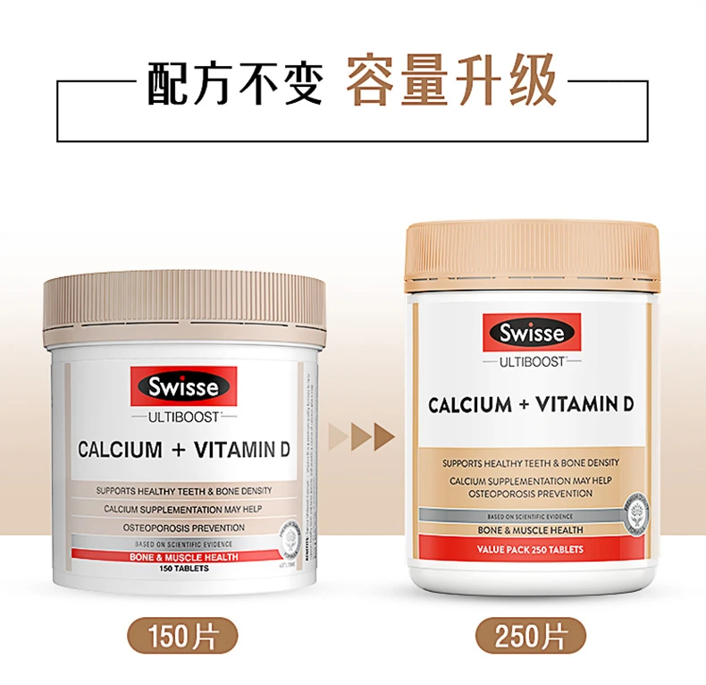 商品[国内直发] Swisse|Swisse钙+维生素D片250片（澳）,价格¥158,第3张图片详细描述