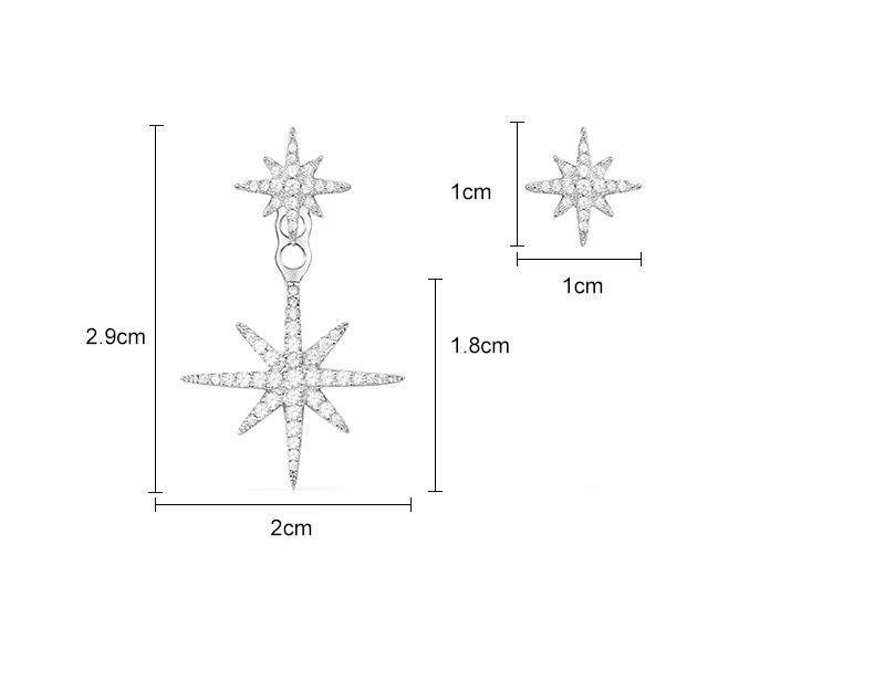 商品[国内直发] apm Monaco|apm MONACO 六芒星耳钉 AE10596OX,价格¥593,第4张图片详细描述