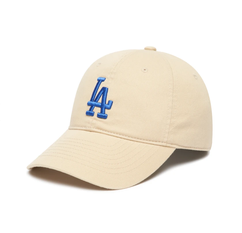 商品MLB|【享贝家】（国内现货-QD）MLB LA蓝大标鸭舌帽棒球帽 卡其色 男女同款 3ACP6601N-07BGS,价格¥152,第1张图片详细描述