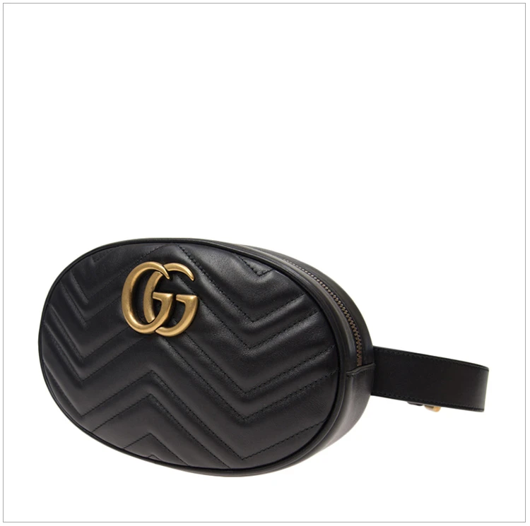商品[国内直发] Gucci|GUCCI 黑色女士腰包 491294-DSVRT-1000,价格¥10612,第5张图片详细描述