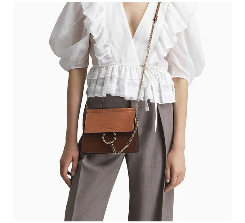 商品Chloé|Chloe' 蔻依 女士焦糖色挎包 C20SS202-H2O-236,价格¥1981,第4张图片详细描述