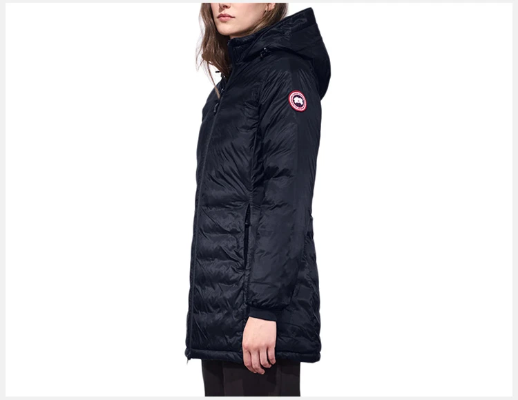 商品Canada Goose|Canada Goose 加拿大鹅 女士鸭绒海军蓝拼黑长款羽绒服 5061L-ADMIRAL-BLUEBLACK,价格¥2065,第11张图片详细描述