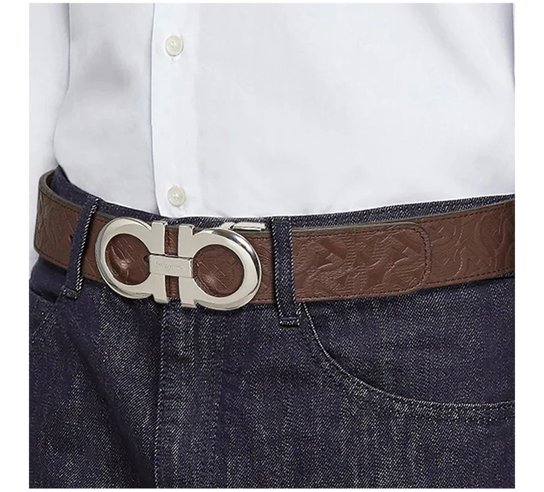 商品Salvatore Ferragamo|SALVATORE FERRAGAMO 黑色男士腰带 67-5542-741409,价格¥2521,第7张图片详细描述