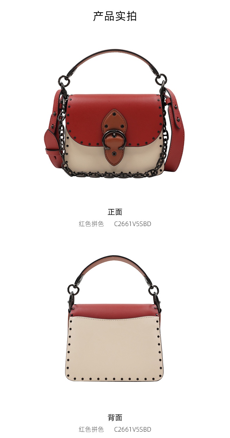 商品Coach|蔻驰专柜款BEAT迷你女士PVC配皮单肩手提包,价格¥3235,第22张图片详细描述