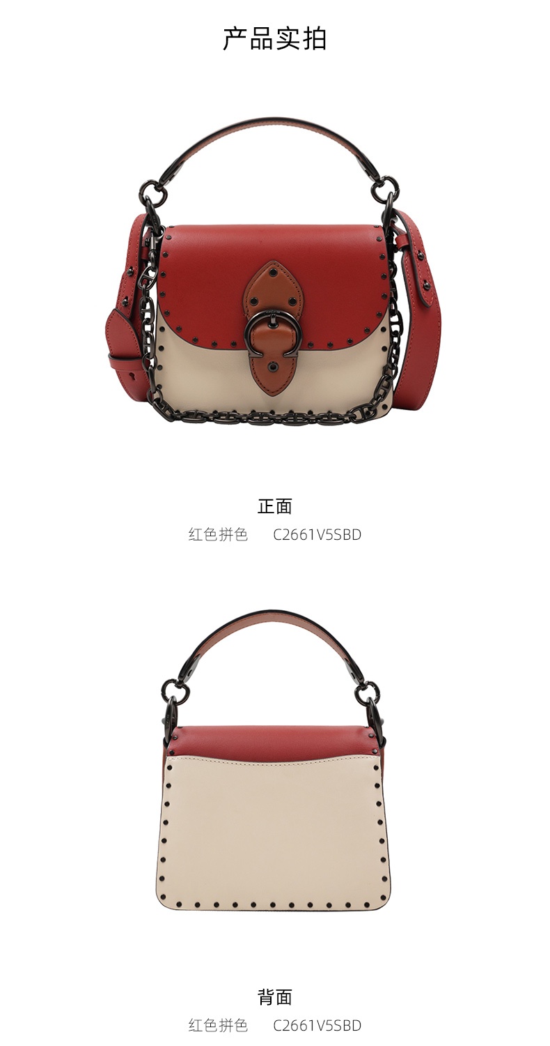 商品Coach|蔻驰专柜款BEAT迷你女士PVC配皮单肩手提包,价格¥3272,第22张图片详细描述