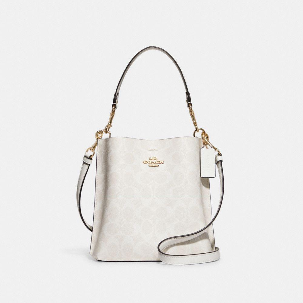 商品[国内直发] Coach|蔻驰水桶包奢侈品经典老花满印pvc手提单肩斜挎水桶包C3766 V5P0M,价格¥1174,第4张图片详细描述