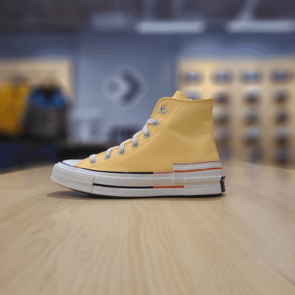 商品【预售商品15天发货】 Converse|【韩国直邮|包邮包税】匡威 CHUNK TAYLOR 70 颜色模块 SITRON珍珠 高腰 运动鞋 570787C,价格¥558,第2张图片详细描述