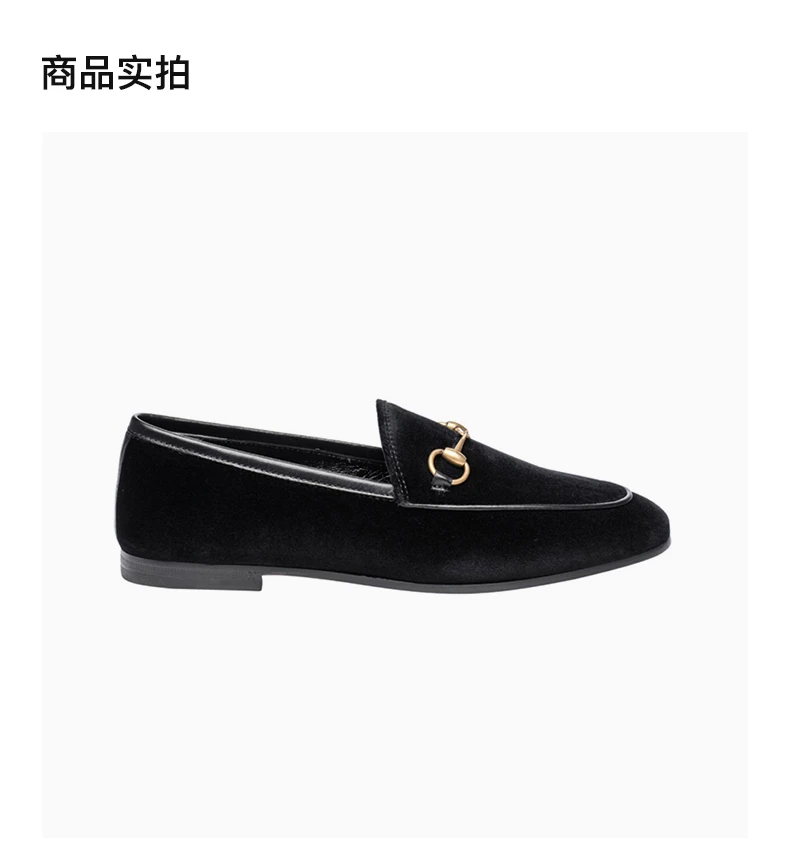 商品[国内直发] Gucci|GUCCI 古驰 黑色皮革女士休闲/运动鞋 431467-K4DD0-1000,价格¥4740,第4张图片详细描述