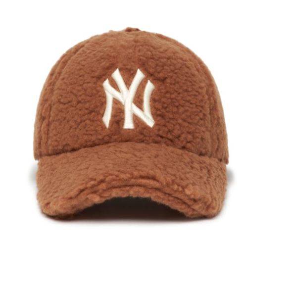 商品MLB|【Brilliant|包邮包税】MLB 羊羔绒 秋冬保暖 棒球帽 棕色 白色NY达标 3ACPFDI16-50BRS,价格¥203,第8张图片详细描述