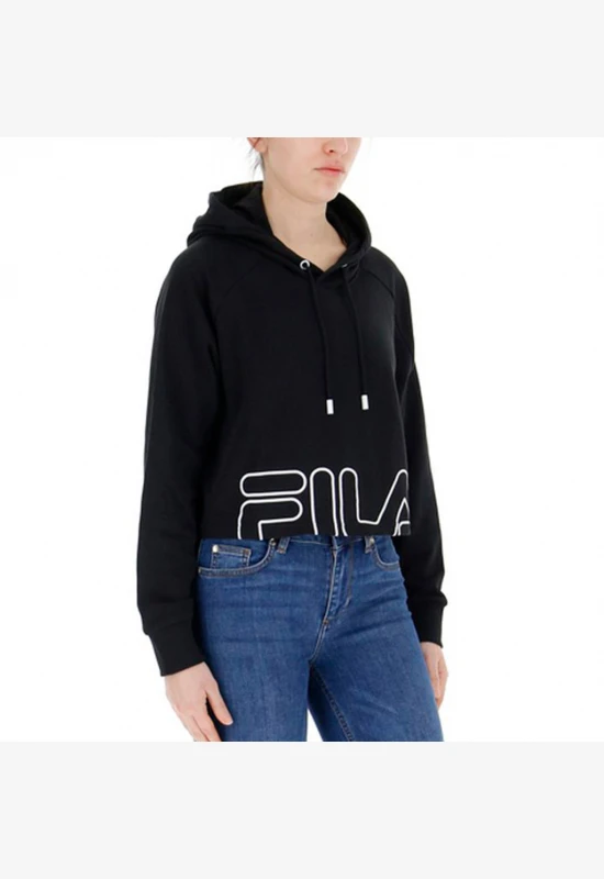 商品[国内直发] Fila|FILA 黑色女士卫衣/帽衫 683171-002,价格¥322,第1张图片详细描述