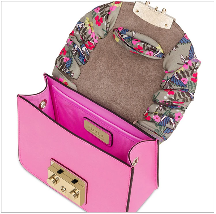 商品[国内直发] Furla|FURLA  芙拉 女士粉色单肩斜挎包 942070,价格¥925,第4张图片详细描述