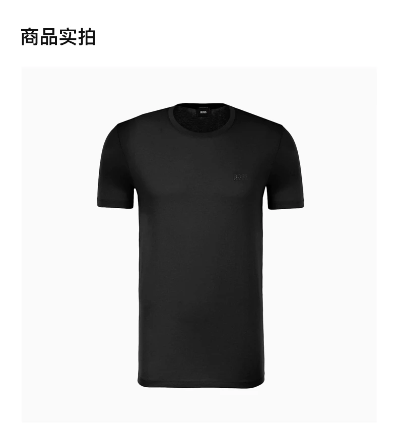 商品Hugo Boss|HUGO BOSS 黑色男士T恤 TIBURT33-50333808-001,价格¥410,第4张图片详细描述