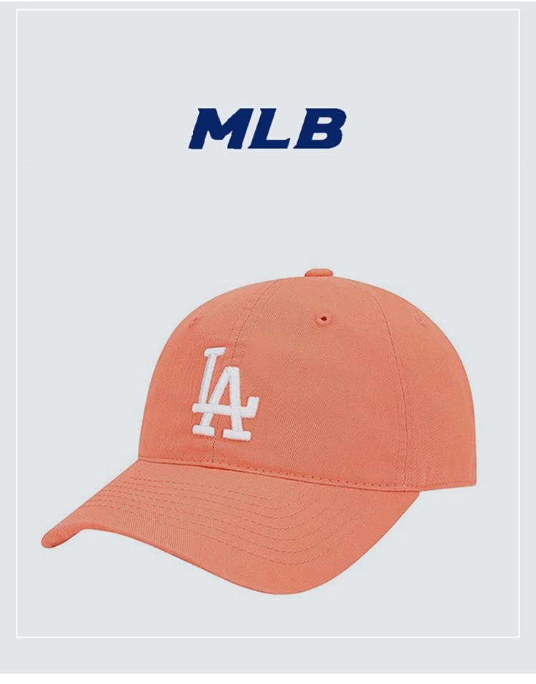 商品MLB|MLB美职棒棒球帽77系列软顶橘色白标正面小LA 32CP77-07Y-F,价格¥211,第3张图片详细描述