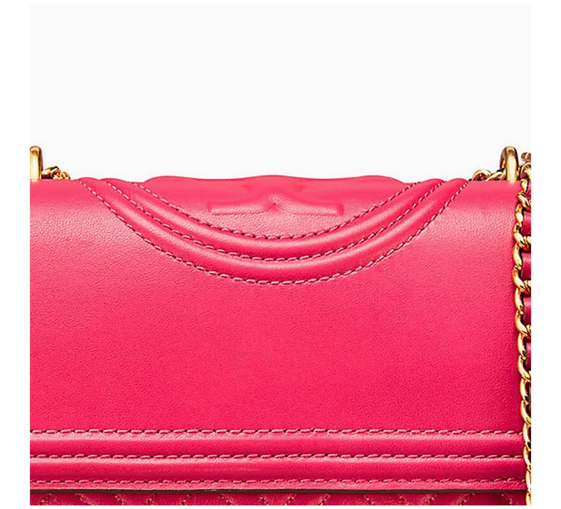 商品Tory Burch|TORY BURCH 女士Fleming系列红色羊皮单肩包 43834-953,价格¥2613,第8张图片详细描述