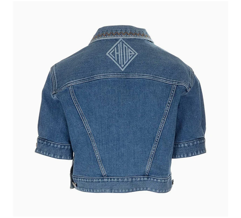商品Chloé|CHLOE' 蓝色女士夹克 C21UDV11151-485,价格¥2556,第5张图片详细描述