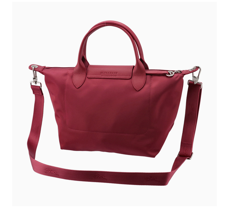 商品Longchamp|LONGCHAMP 女士紫红色尼龙中号手提斜挎包 1512598232,价格¥1211,第4张图片详细描述