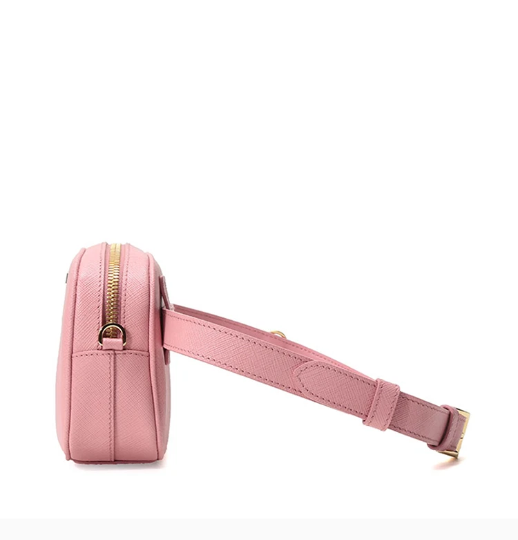商品[国内直发] Prada|Prada 普拉达 女士花瓣粉皮革腰包单肩斜挎包链条包 1BL007-NZV-F0442,价格¥6873,第9张图片详细描述